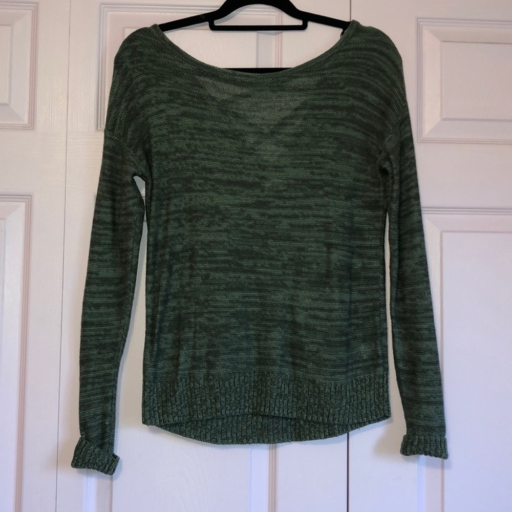 Crisscross back, cozy knit sweater